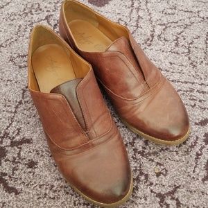 Arturo Chiang Brown Leather Loafers